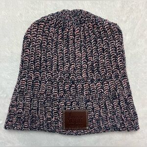 Love your melon beanie pink/blue slouch knit hat valentines